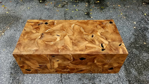 Natural Teak Section Coffee Table