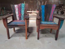 Reclaimed Boat Wood Adirondack Style Chair