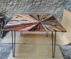 Reclaimed Boat Wood Small Table